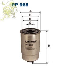 PP 968 FILTRON Фильтр топливный (B3F029PR JC) RD.2049WF8277